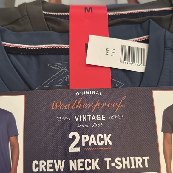 Weatherproof Vintage Men's Stretch Tee, 2-pack Medium - Picture 6 of 6